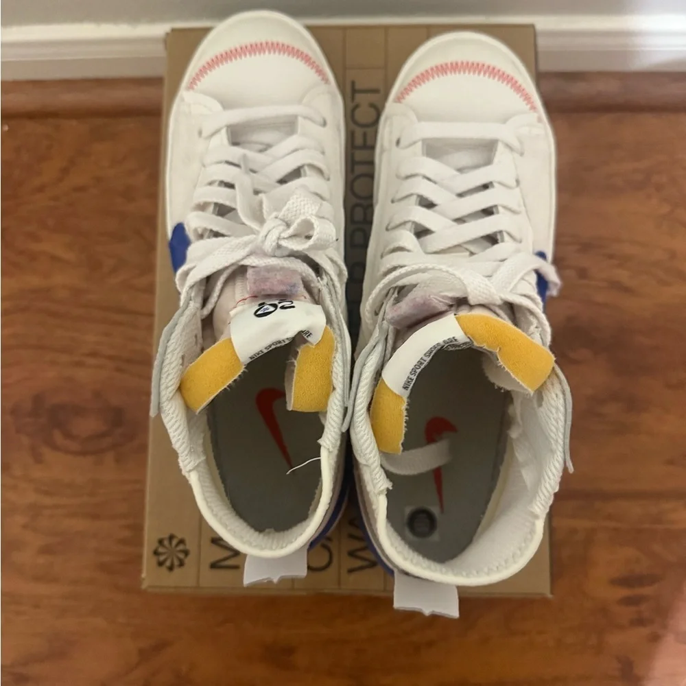 Nike Blazer Mid 77 Jumbo Mens 11 Phantom Royal Blue Sneakers DR9868-200 With Box - Picture 8 of 11